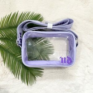 NWT Urban Decay Clear Purple Crossbody Bag